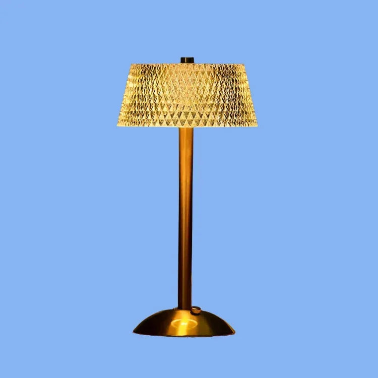 Tischlampe - Kristallschirm - USB-Ladung