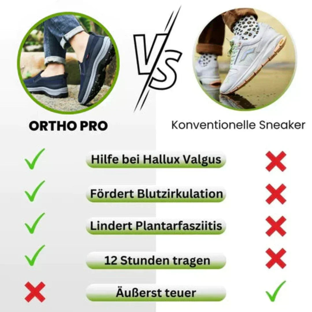 Ortho Pro - ergonomischer schmerzlindernder Komfortschuh - Sonderaktion 1+1 gratis