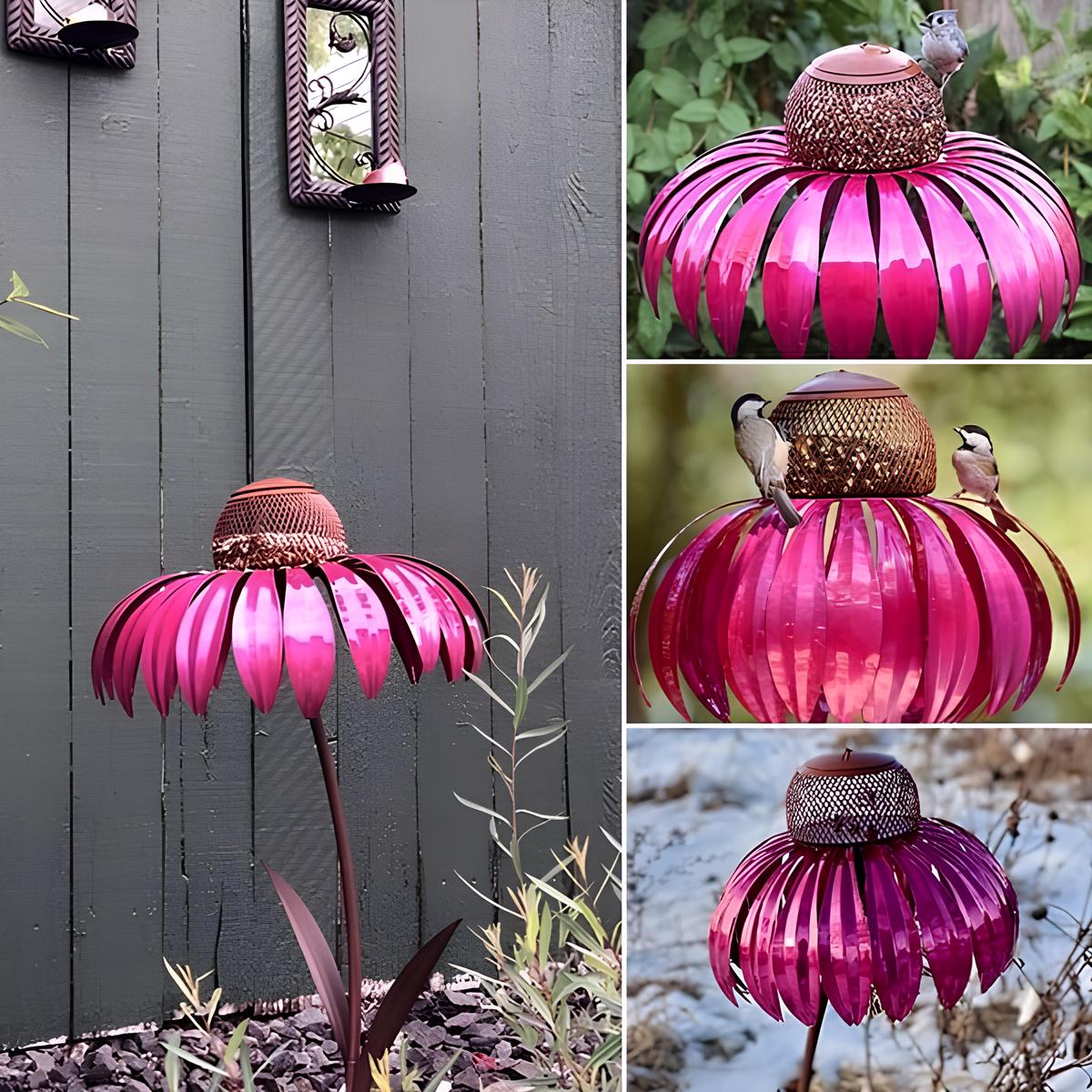 1+1 GRATIS | FloraBird - Kegel-Blumen-Vogelfutterhaus