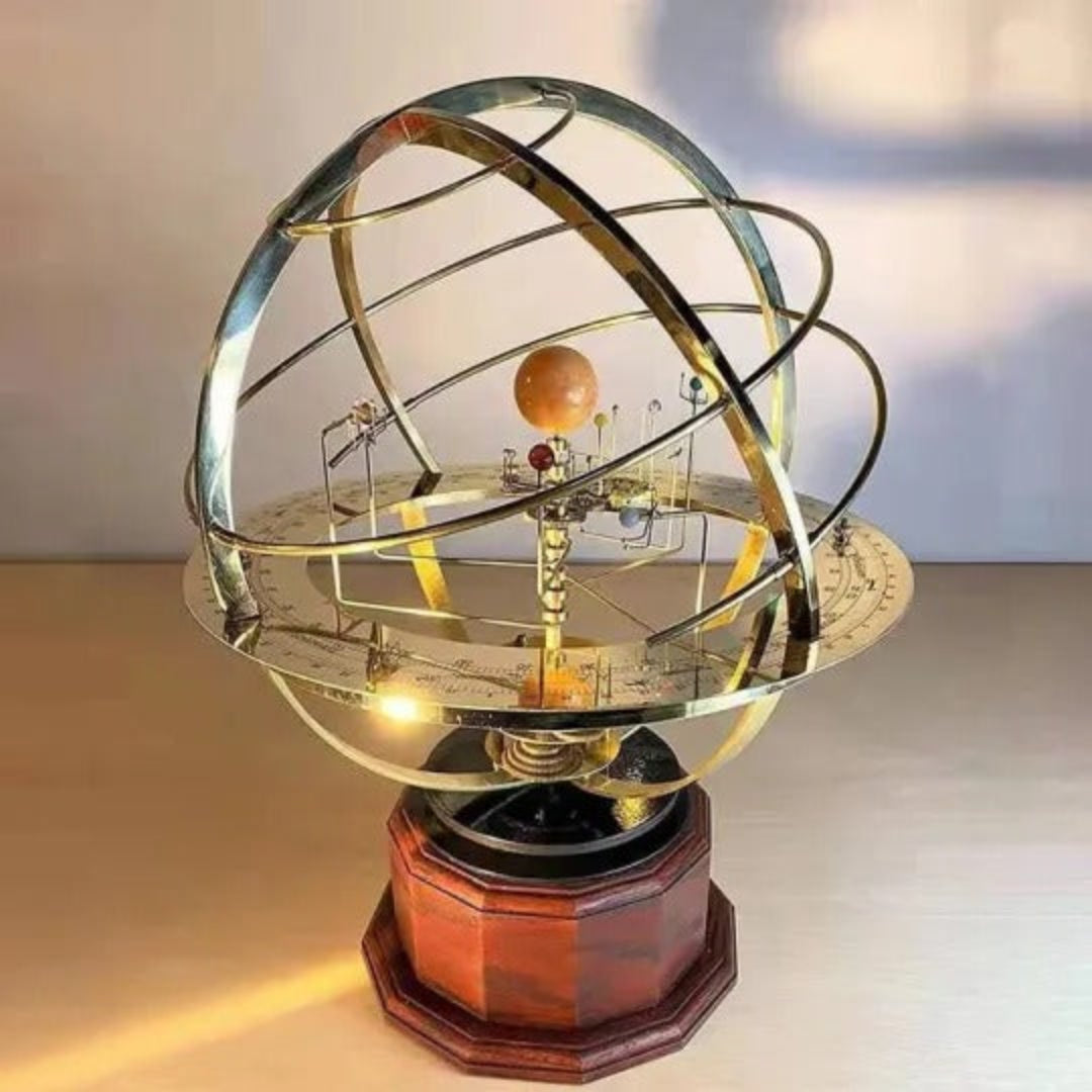 Großes Orrery-Modell unseres Sonnensystems