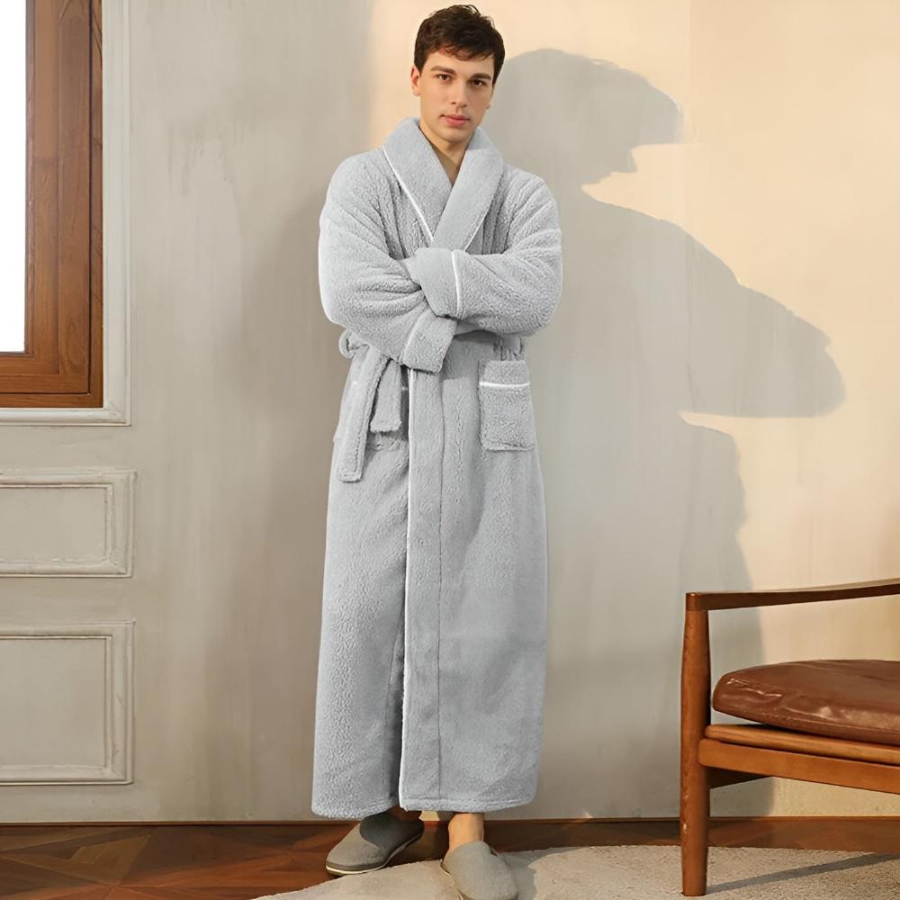Bademantel für Männer und Frauen | Fleece Morgenmantel | Comfyra