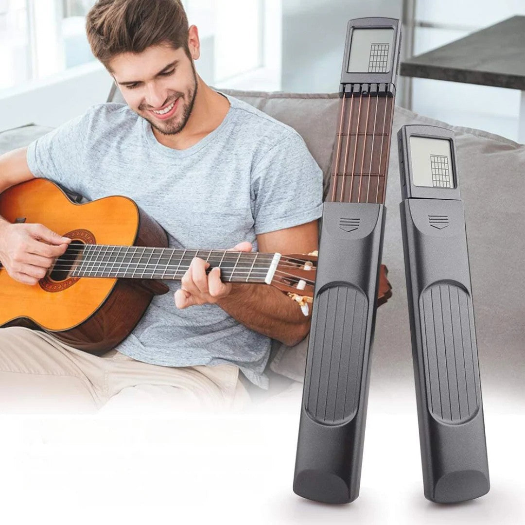 Gitarre lernen für Anfänger | E-Gitarre spielen mit tragbarem Gitarrentrainer | ChordMeister