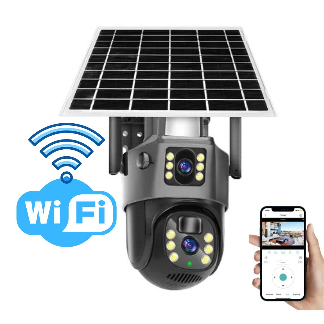 Außenüberwachungskamera | Wi-Fi-Kamera mit Solarpanel | GuardVision