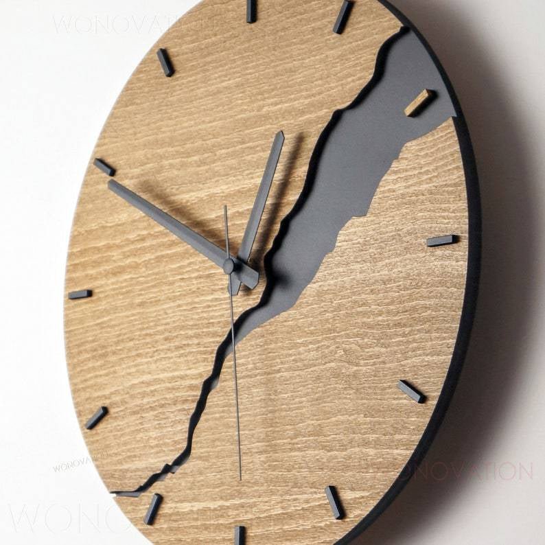 Luxuriöse Holz-Wanduhr – Nuvoro
