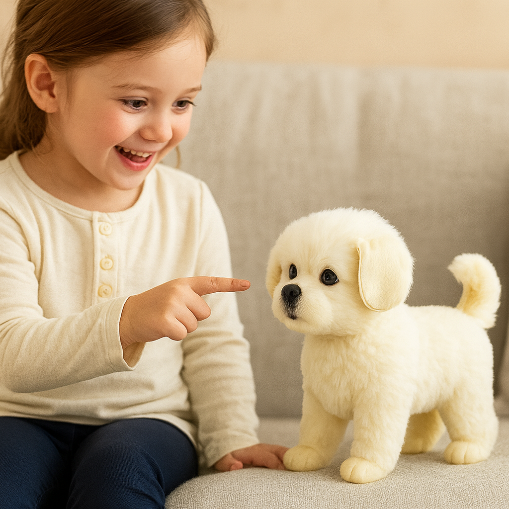 Interaktives Welpen-Spielzeug, Plüschbegleiter für Kinder