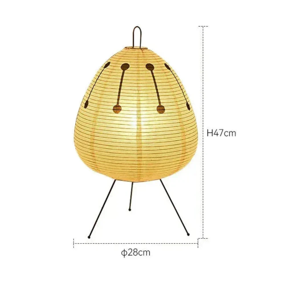 Tischlampe Reispapier Retro Japanisch Design
