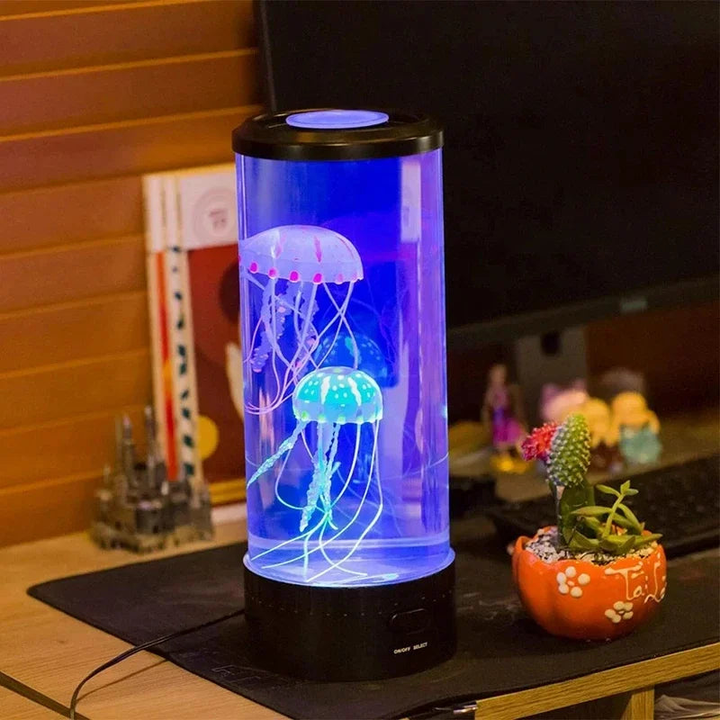 LED Nachttischlampe | Schreibtischlampe mit Quallen-Effekt | Tischlampe | LightWave