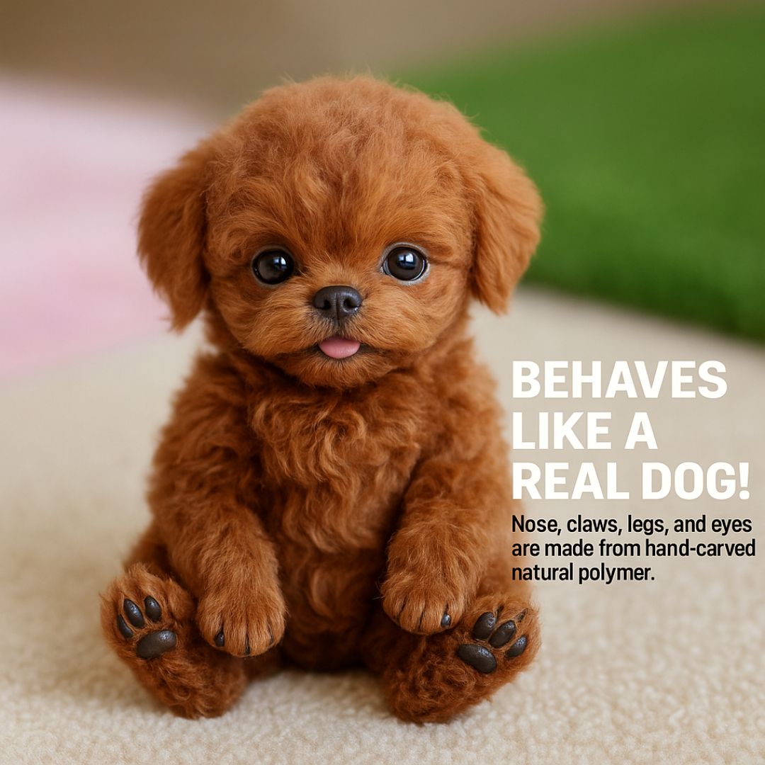 Interaktives Plüsch-Hundespielzeug, realistischer Welpe