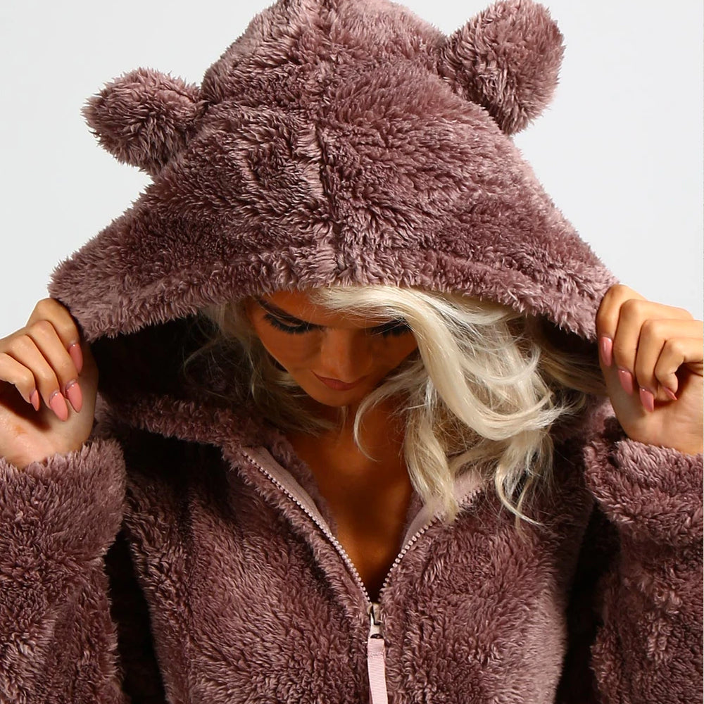 Onesie Jumpsuit für Frauen | Fleece Overalls | Schmusi