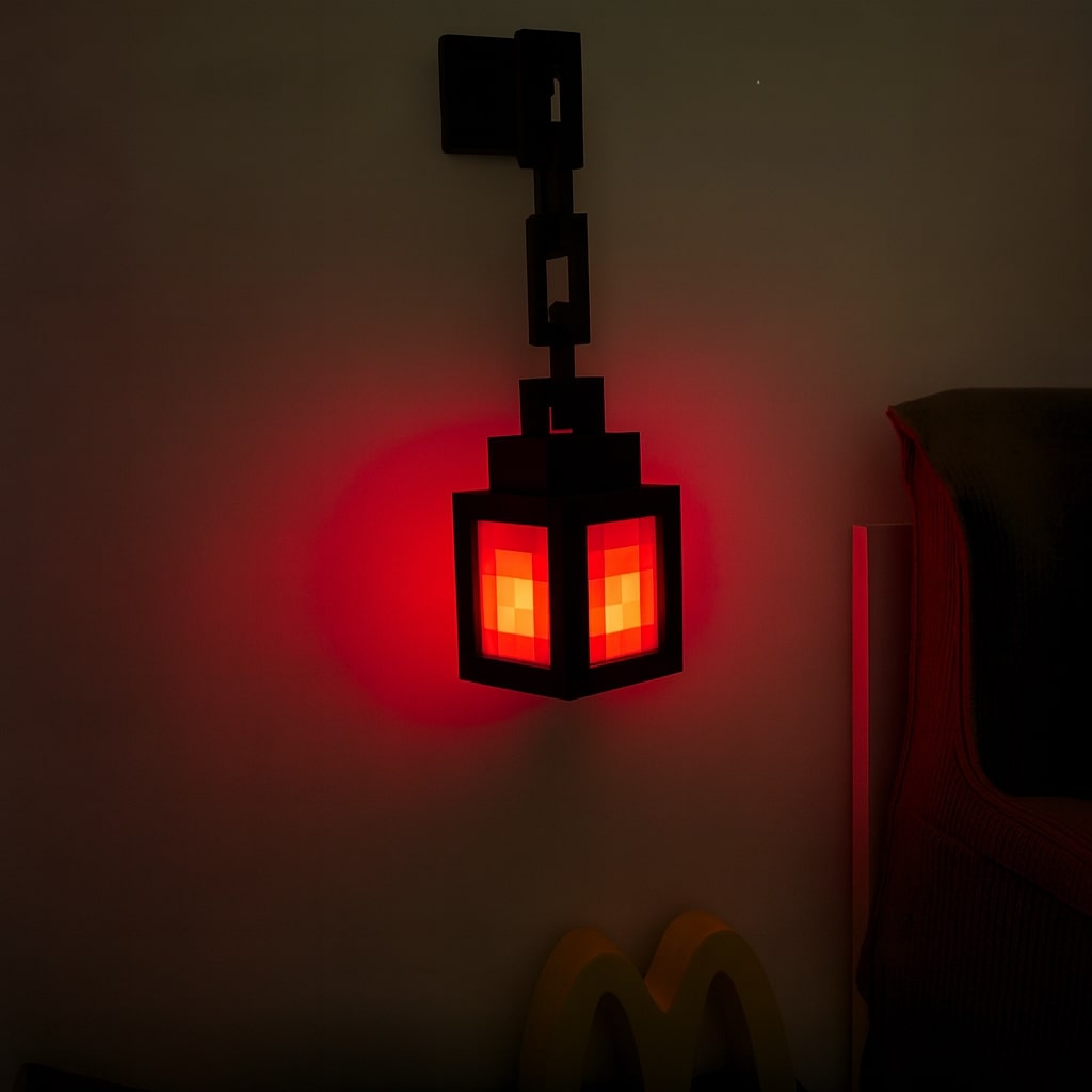 Minecraft Lampe | Drahtlose Tischlampe | Nachttischlampe | Innenwandleuchte | Pixellicht