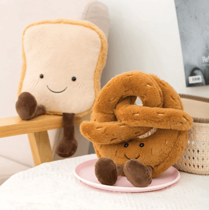 Brezel Croissant Toastbrot Plüsch-Spielzeug