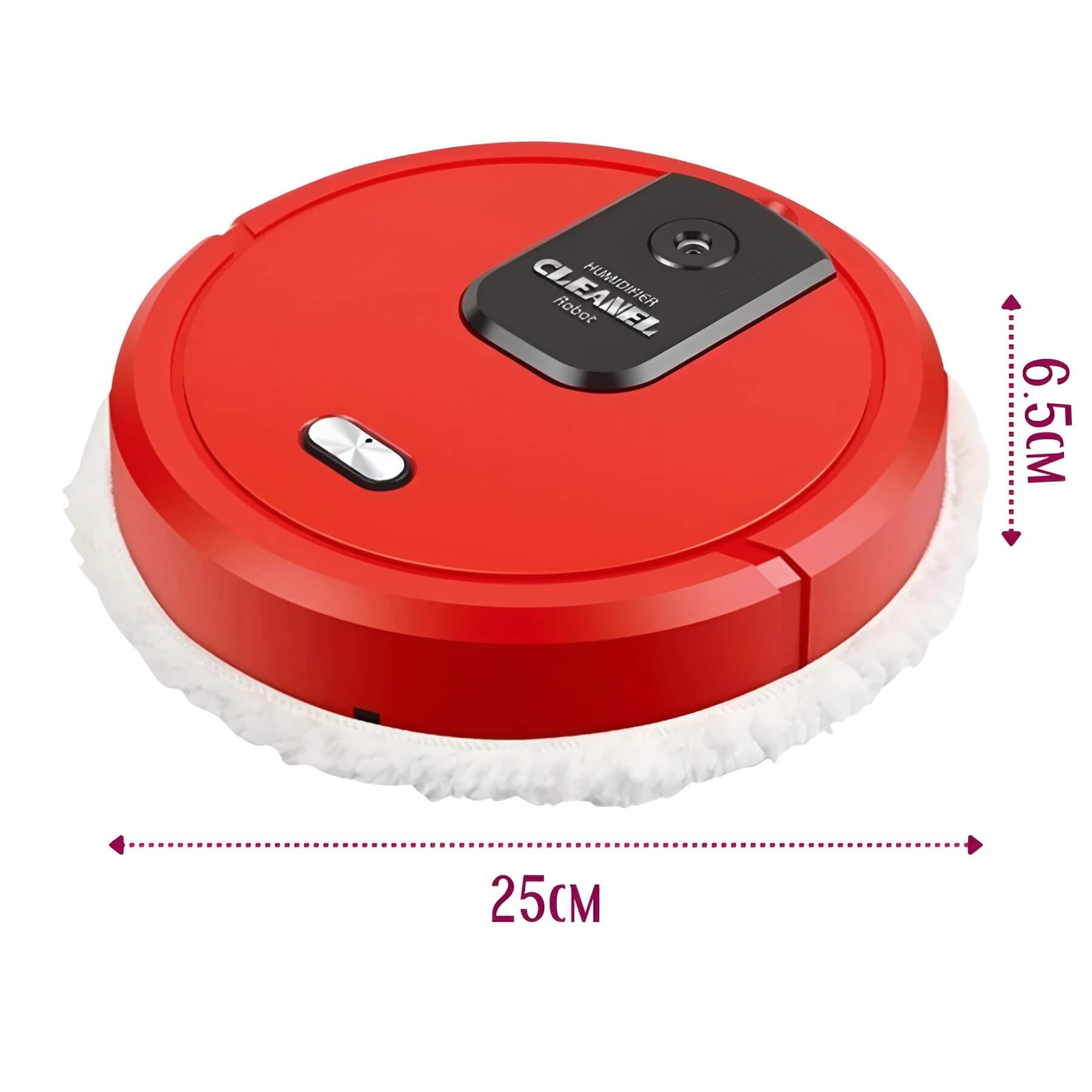 MobiSweep Staubsauger- und Wischroboter | 3-in-1-Funktion | Selbstaufladend & Flüsterleise | Kompakt 25×25×6,5 cm