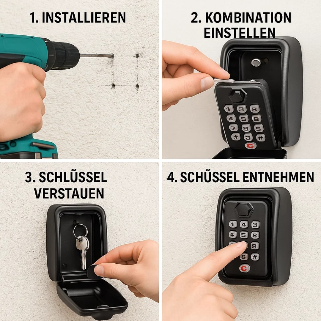 Schlüsselsafe Outdoor | Schlüsselsafe mit Code | SafeHaus
