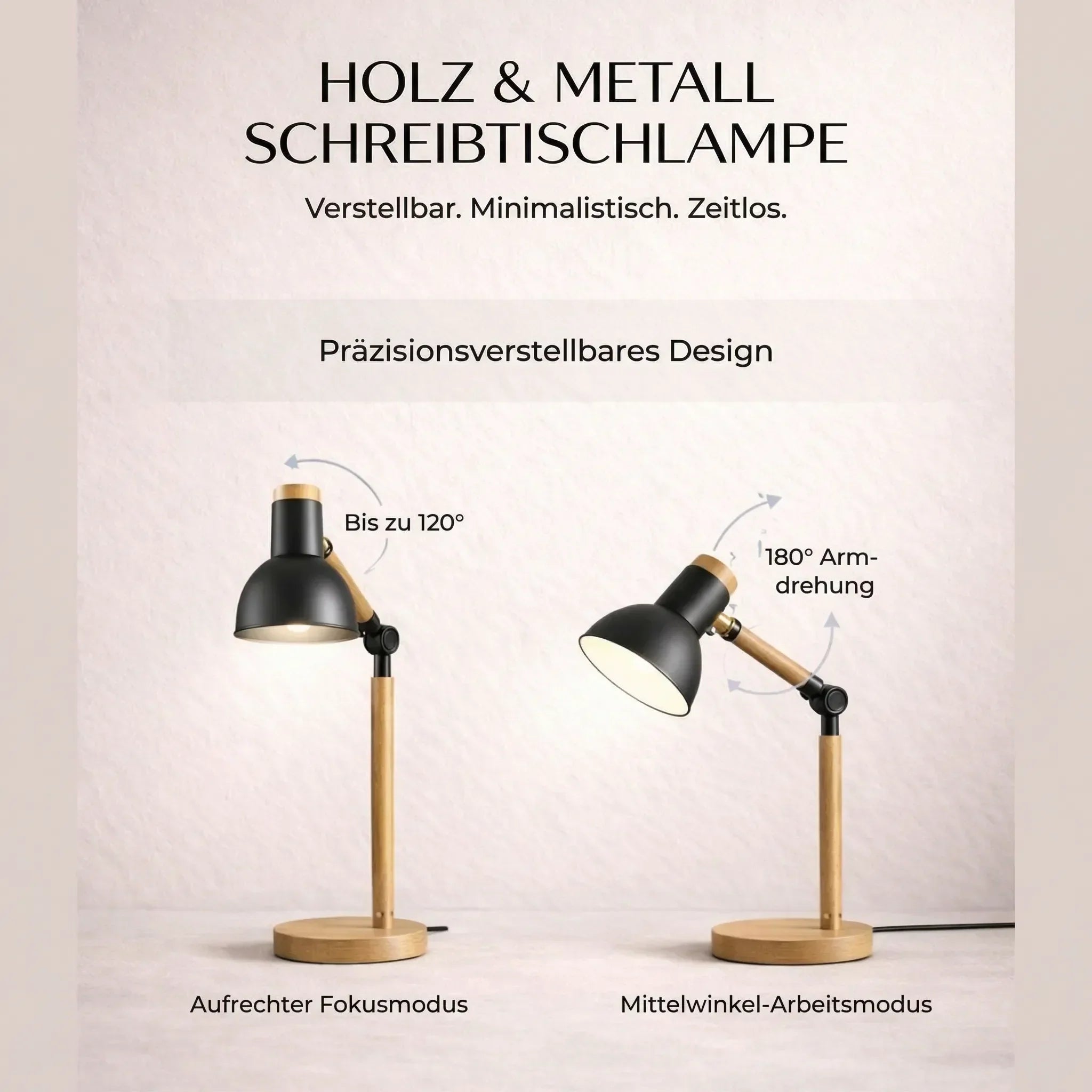 Holz Schreibtischlampe | Tischlampe | WoodLight