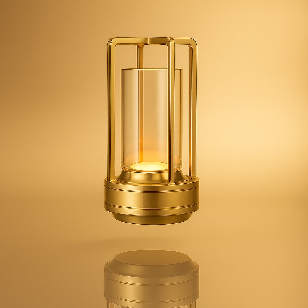 Tischlampe mit Batterie | Moderne LED-Tischlampe | Laternenlampe | NordicLight